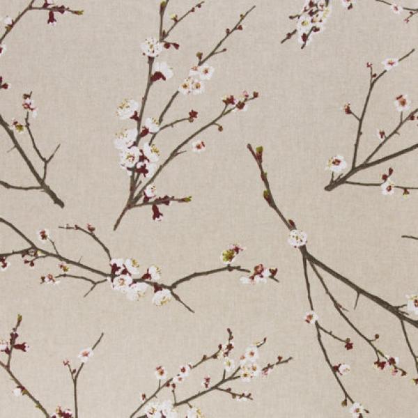 Dekodruck Amar Kirschblüte auf Beige meliert by Swafing